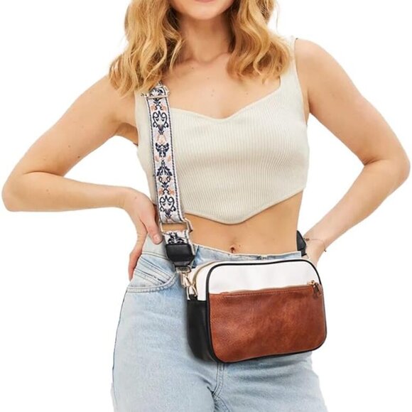 crossbody Bags for Women,Trendy Shoulder Vegan Leather Handbags, Satchel Purse w - Picture 4 of 8